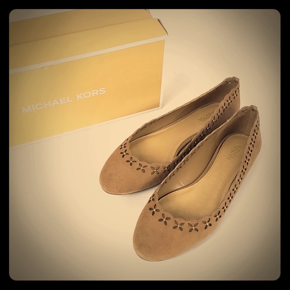 Michael Kors Suede Thalia Ballet Flats